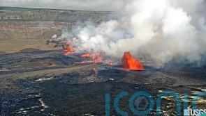 Hawaiian volcano Kilauea erupts after two-month pause