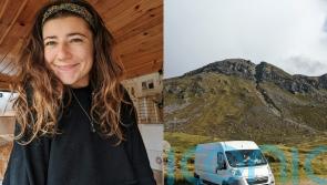 Designer who pays just £200 a month living in her van across UK and Ireland says she ‘wouldn’t change it for the world’