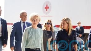 EU and Italian leaders tour Lampedusa amid surge in migrant arrivals