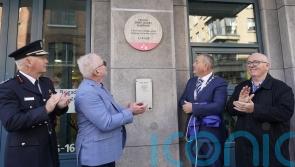 Firefighter who died on duty honoured by Tara Street Station plaque