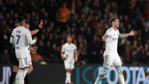 Joe Rodon sent off as Leeds hang on for draw at Hull