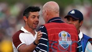 Europe four points from victory as Rory McIlroy involved in Ryder Cup row