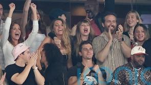 US pop singer Taylor Swift among Hollywood stars taking centre stage at NFL game
