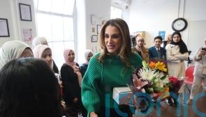 Queen of Jordan says Belfast group is helping refugees to ‘thrive’ in city