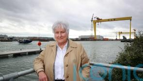 Defence minister praises Northern Ireland industry as she boards ‘flying ferry’