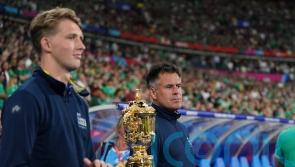 Kenny Logan delivers match ball for Scotland v Ireland in memory of Doddie Weir