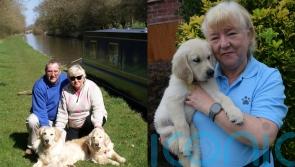 Widow who lost husband to cancer says volunteering with Guide Dogs ‘saved’ her as she raises pup named after late spouse