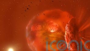 Researchers capture first-ever afterglow of huge planetary collision