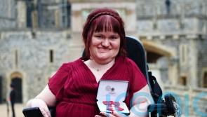 Disability rights activist becomes MBE in Windsor Castle ceremony
