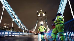 London’s landmark Tower Bridge undergoes overnight maintenance works