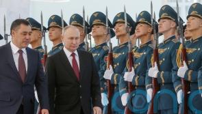 Russian president Putin arrives in Kyrgyzstan on rare trip abroad