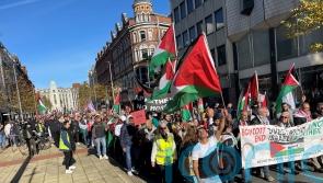 Thousands take part in pro-Palestinian rally in Belfast