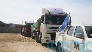 Egypt’s border crossing opens to let trickle of desperately needed aid into Gaza