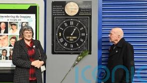 Families of Shankill Road bomb victims unveil memorial on anniversary of attack