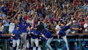 Texas Rangers see off Houston Astros to reach first World Series since 2011