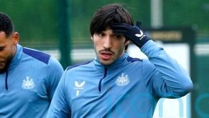 Sandro Tonali trains with Newcastle team amid betting investigation in Italy