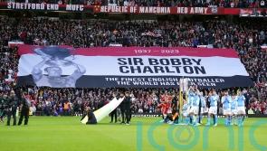 Old Trafford pays tribute to Sir Bobby Charlton ahead of Manchester derby