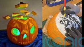 UK pumpkin carvers get creative with ‘villainous’ Halloween creations