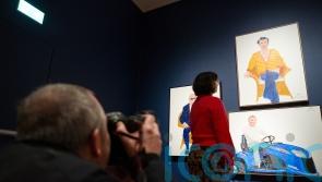 Hockney’s Harry Styles picture goes on display at National Portrait Gallery