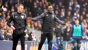 Darren Moore thanks the fans after Huddersfield battle to draw with Watford