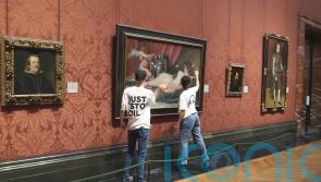 Just Stop Oil protesters smash glass protecting National Gallery painting
