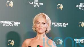 Hannah Waddingham appears to repurpose sparkly ballgown for Earthshot Prize