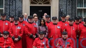 Akshata Murty meets Chelsea Pensioners in Downing Street