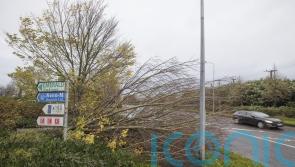 Woman taken to hospital after being hit by Storm Debi debris