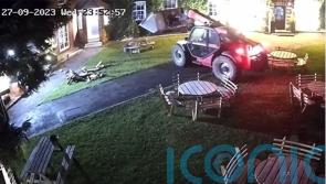 Police issue CCTV of digger attack on landmark pub