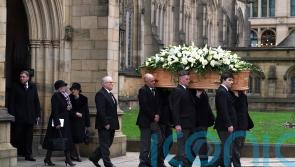 Manchester and wider football world say final goodbyes to Sir Bobby Charlton