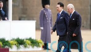 Charles and Camilla welcome South Korea’s leader as he begins state visit