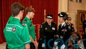 Boy, 16, who saved neighbour’s life with CPR is honoured by Princess Royal