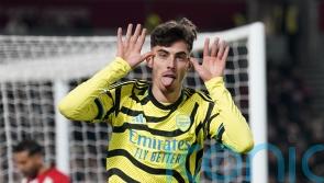 Late Kai Havertz goal sees Arsenal beat Brentford to reach Premier League summit