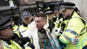 Tommy Robinson charged with criminal offence after arrest at antisemitism march