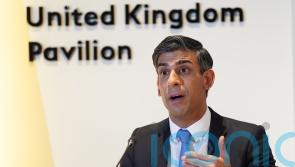 Sunak wraps up 11-hour Cop28 trip with new deal for UK wind farm