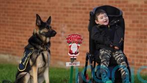 Disabled five-year-old ‘excited’ to spend first proper Christmas with buddy dog