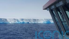 British research ship crosses paths with world’s largest iceberg in Antarctic