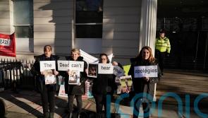 ‘We don’t want your apology’, protesters tell Boris Johnson