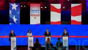 Republican debate candidates asked about Trump but Haley faces most attacks