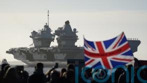 Families and friends welcome aircraft carrier HMS Prince of Wales home