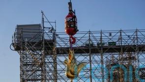 Notre Dame Cathedral’s new rooster installed on landmark’s spire