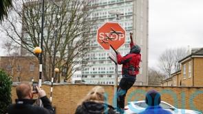 Man arrested on suspicion of theft and criminal damage after Banksy art removed