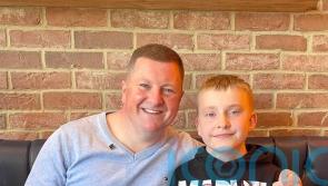 Boy with rare blood disorder meets bone marrow donor who saved his life