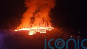 Volcano erupts in south-western Iceland