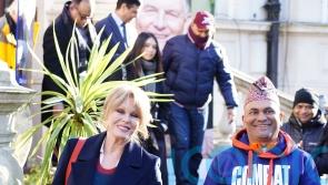 Dame Joanna Lumley joins restaurant owner as he begins 3,000-mile charity walk