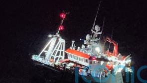Rescue launched after trawler runs aground on rocks