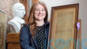 Needlework samplers created by family of Robert Burns returned to his birthplace