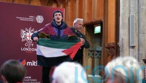 David Lammy’s speech disrupted by pro-Palestinian protesters