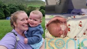Baby who had life-saving surgery hours after being born with his lungs connected to his stomach doing ‘brilliantly’ now