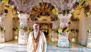 Modi opens controversial Hindu temple ahead of national polls in India